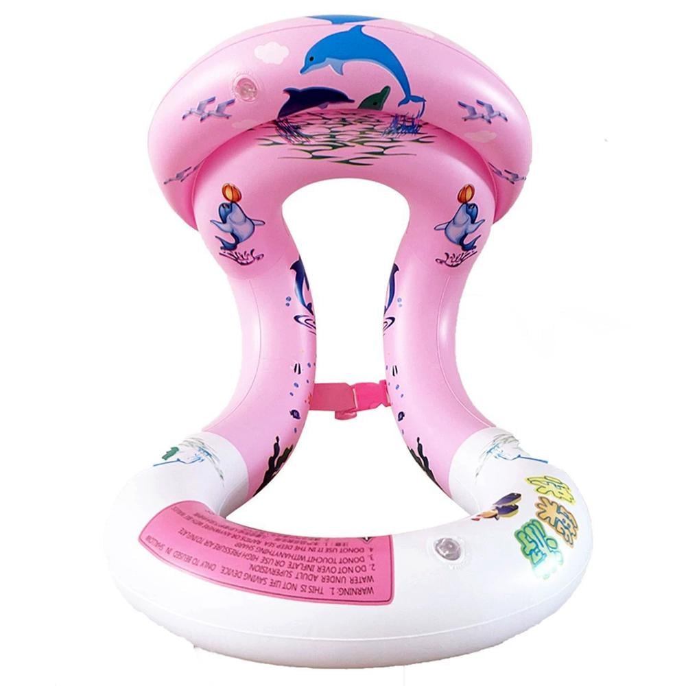 Жилет надувний для плавання для дітей Рожевий - фото 7