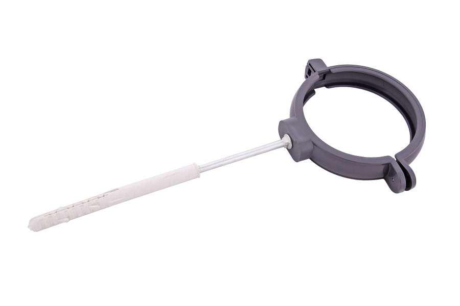 Кронштейн трубы PROFiL ПВХ L-220 100 мм Черный (70000081) - фото 1 Кронштейн трубы PROFiL ПВХ L-220 100 мм Черный (70000081) - фото 1