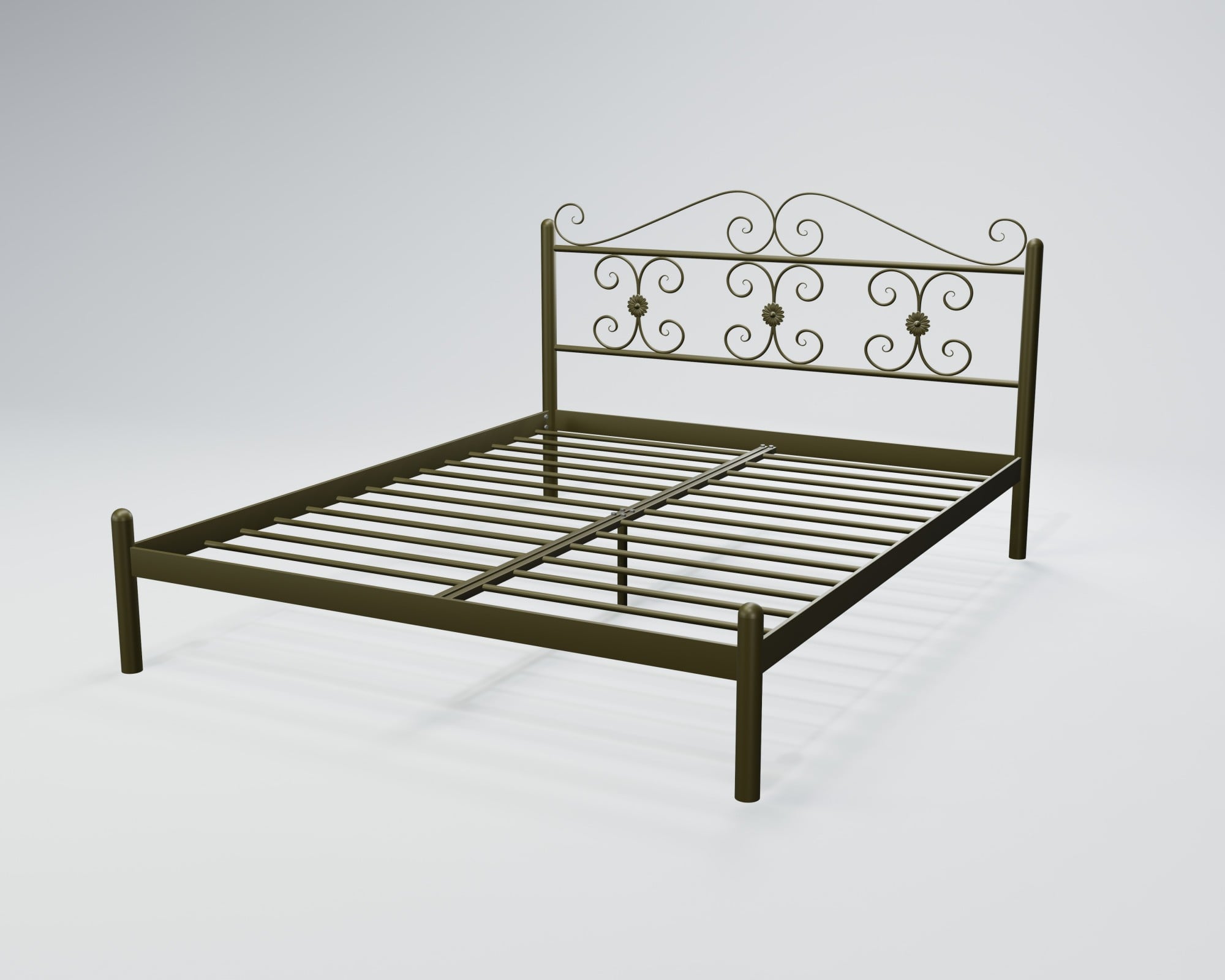 Кровать двуспальная BNB BegoniyaDesign 160x190 см Оливковый (r2_ten_0267)
