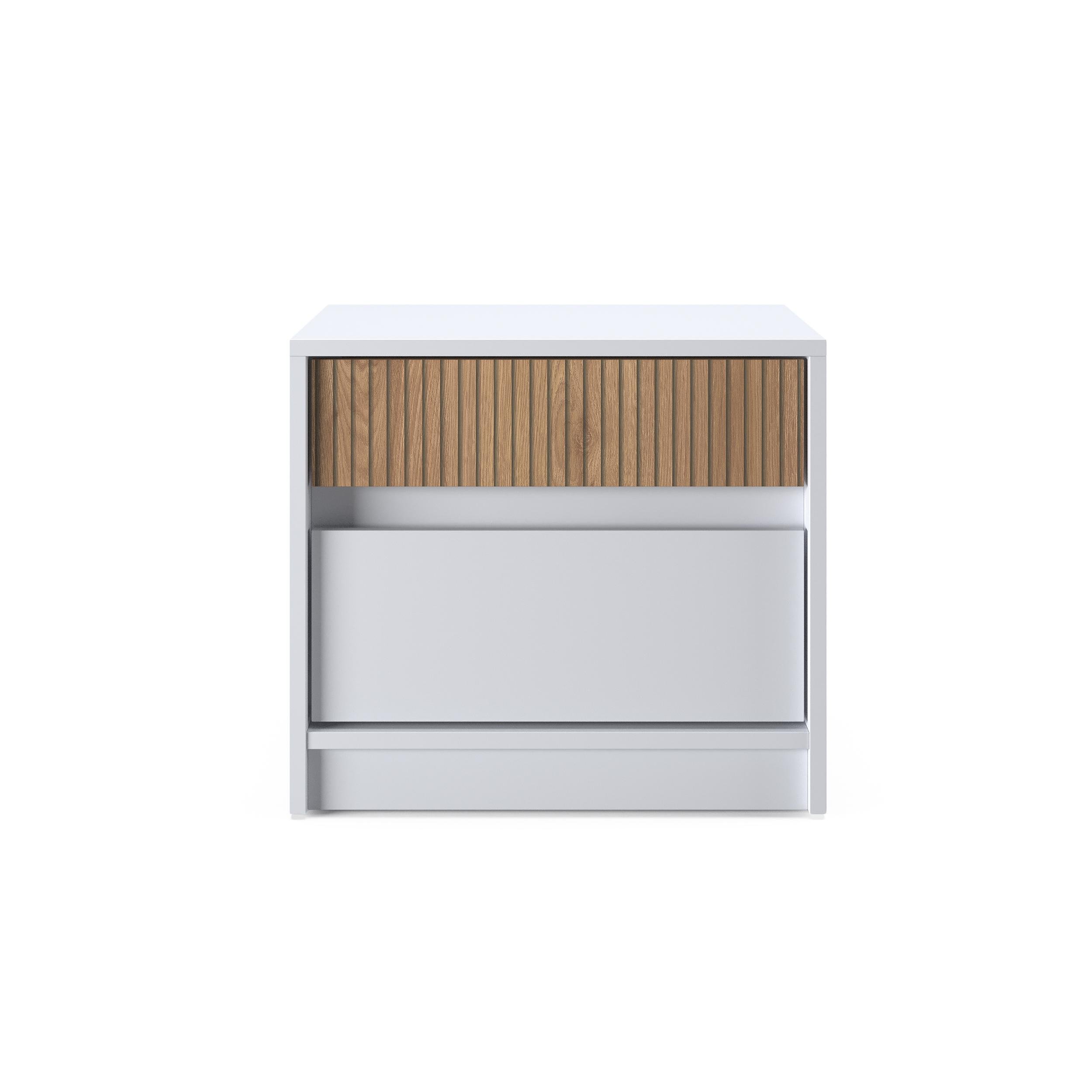 Тумба приліжкова Еверест Стайл-500 50,2х39х44,2 см Білий/Канелла (ЕВ20742,06)