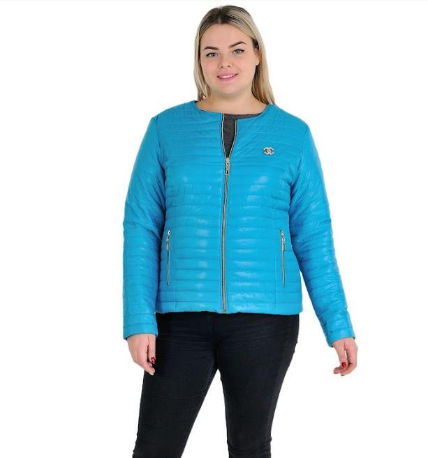 Куртка жіноча Sanny р. 64 Бірюзовий (№3502-бр-мк) - фото 2