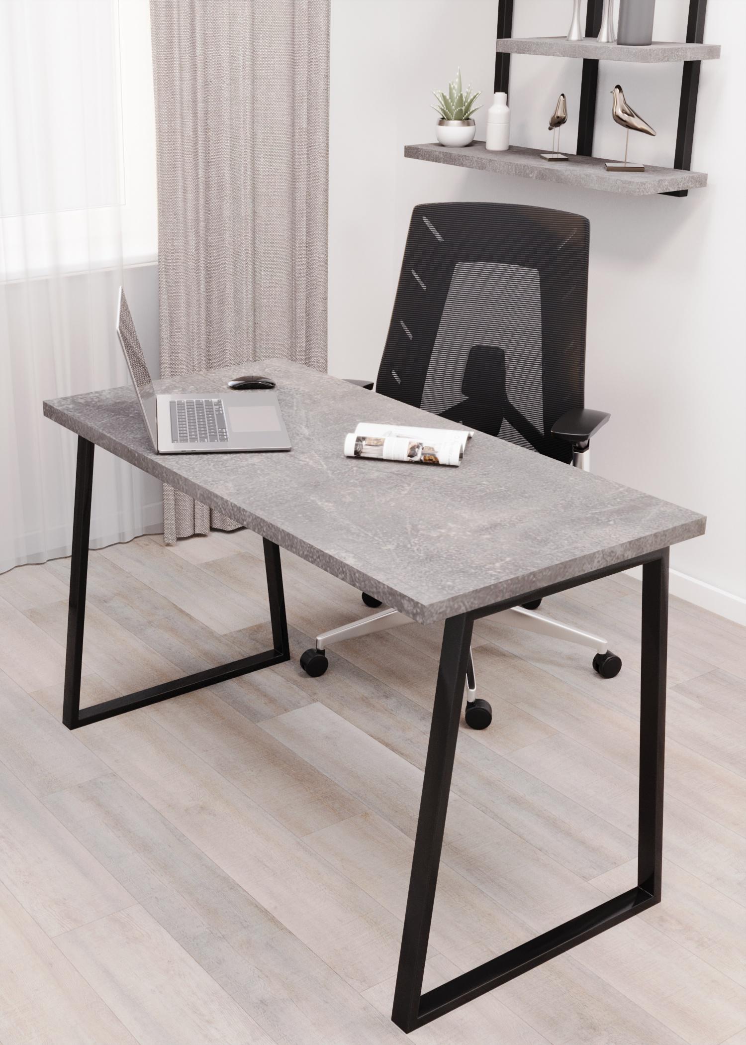 Стіл письмовий Loft Серія 4 1200х600х32 мм Бетон
