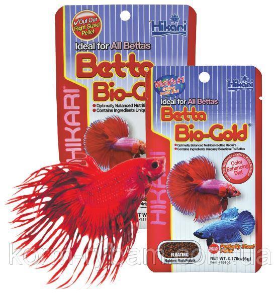 Корм специальный Hikari Tropical Betta Bio-Gold для рыб-петухов 3,5+ мм/гранулы ~1,1 мм/20 г плавающий (19110) - фото 3 Корм специальный Hikari Tropical Betta Bio-Gold для рыб-петухов 3,5+ мм/гранулы ~1,1 мм/20 г плавающий (19110) - фото 3