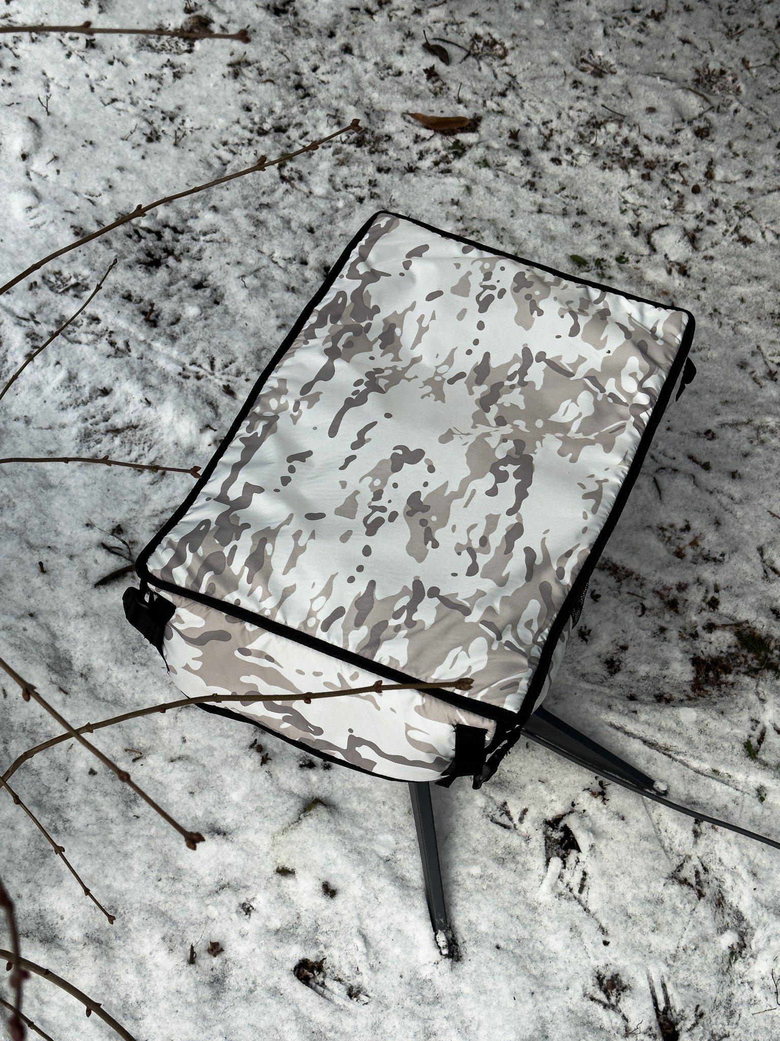 Чехол зимний утепленный антитепловизор для Старлинк Луска Белый/Мультикам (St02WB)