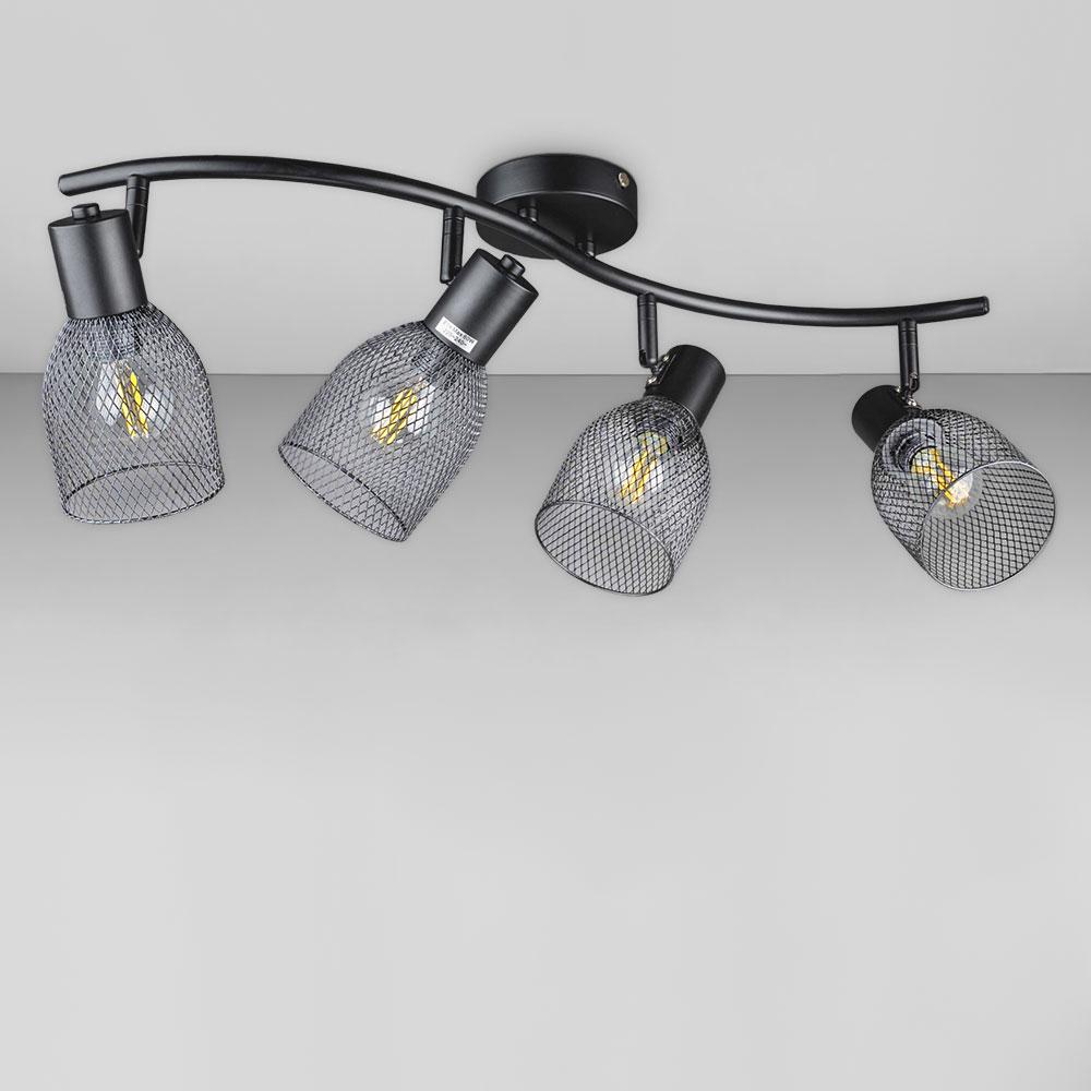 Люстра потолочная лофт Light House DL-18578/4 Черный