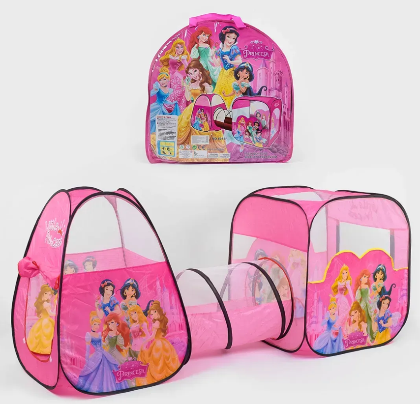 Детская палатка с туннелем Принцессы 8015 Р 270х92х92 см в сумке Розовый (8015 Р ) Детская палатка с туннелем Принцессы 8015 Р 270х92х92 см в сумке Розовый (8015 Р )