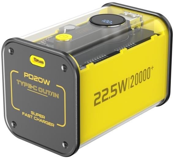 Портативное зарядное устройство BYZ W90 20000 mAh 22,5W Yellow (BYZ-W90-Y) - фото 3 Портативное зарядное устройство BYZ W90 20000 mAh 22,5W Yellow (BYZ-W90-Y) - фото 3
