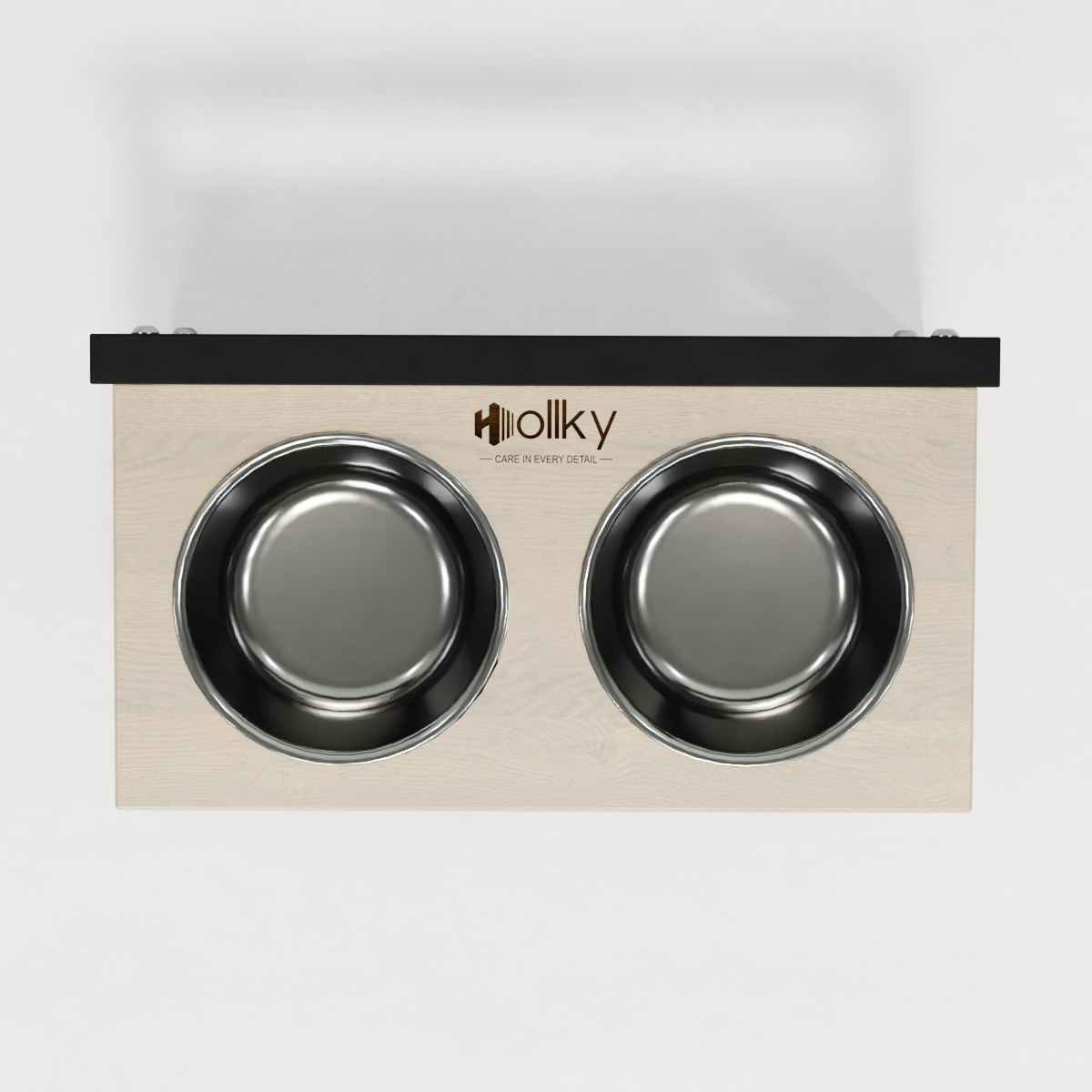 Миски на регулируемой подставке для маленьких собак Hollky Flex S 2х0,45 л (FS-422523-BLWH) - фото 9