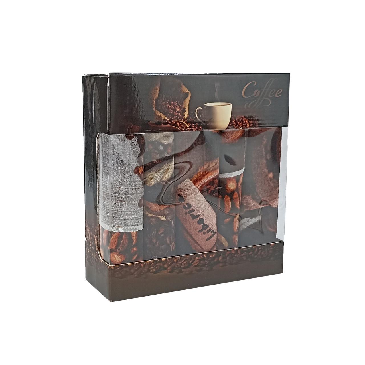 Набір рушників SUNROZ Аромат кави 35x70 см 5 шт. (LR-150)