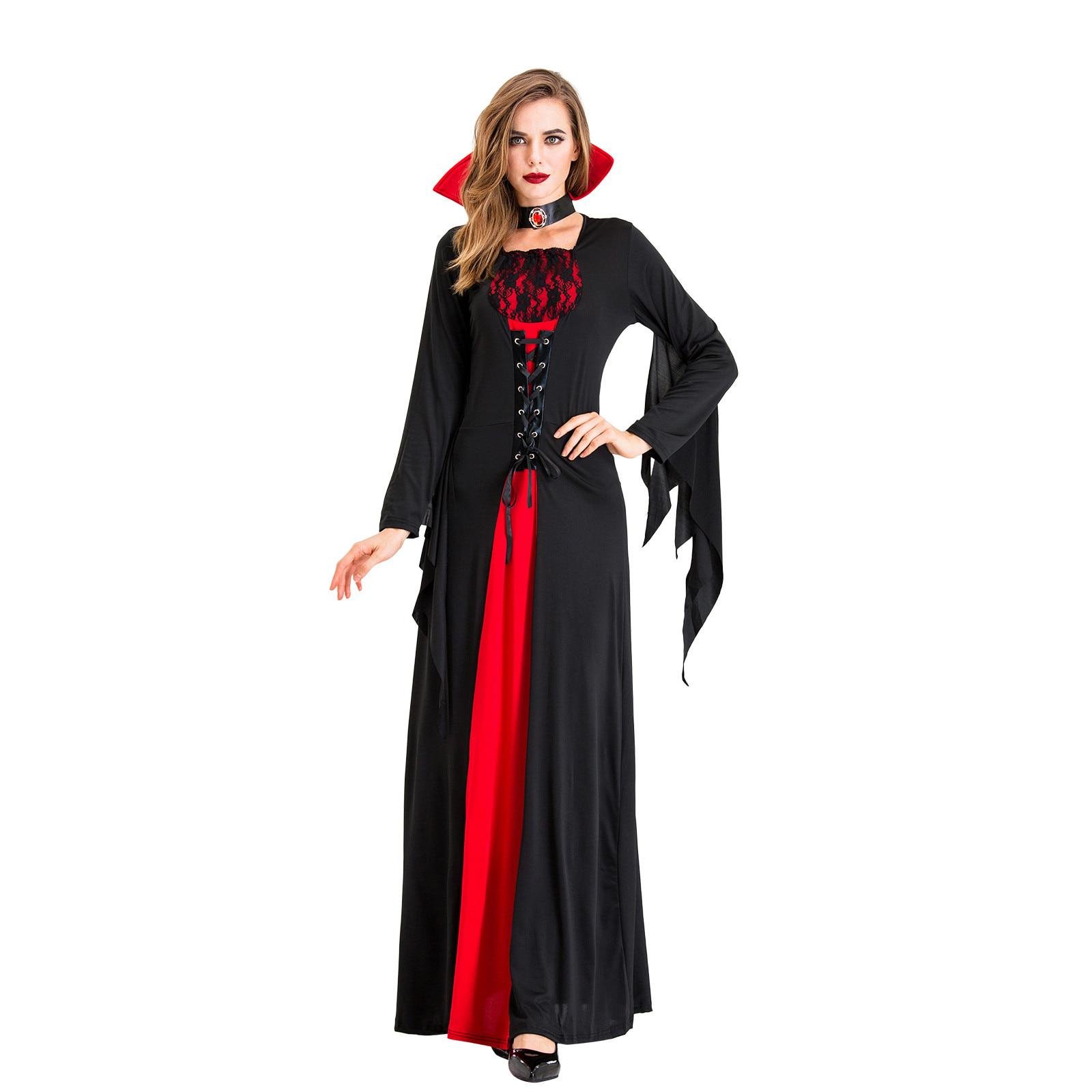 Платье Вампира на Хэллоуин Черный/Красный (Disfraz L/90/86/146) - фото 6 Платье Вампира на Хэллоуин Черный/Красный (Disfraz L/90/86/146) - фото 6