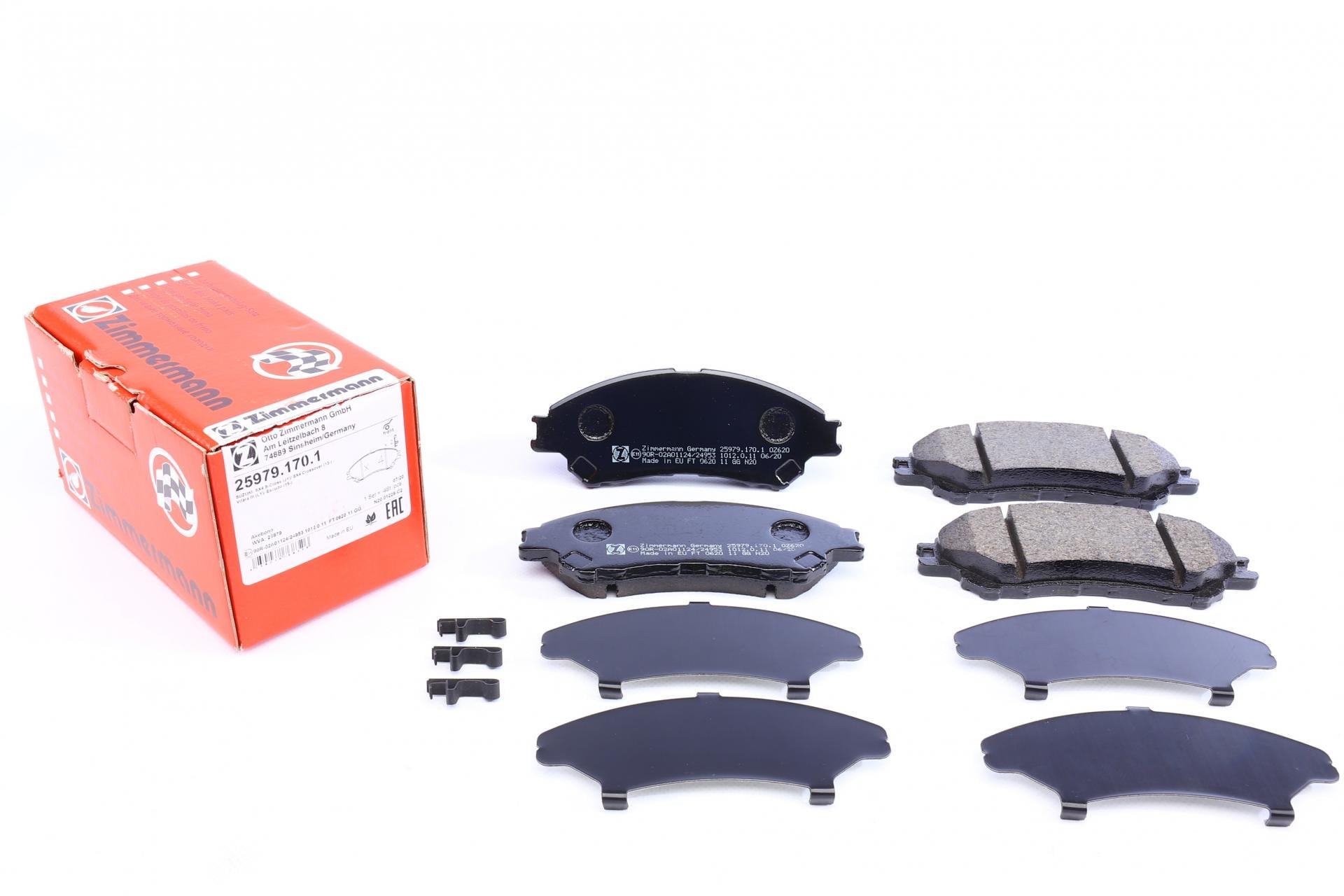 Колодки тормозные передние ZI мм ERMANN 25979.170.1 Suzuki SX4/Vitara 1.4 T/1.6 14- с датчиком Akebono