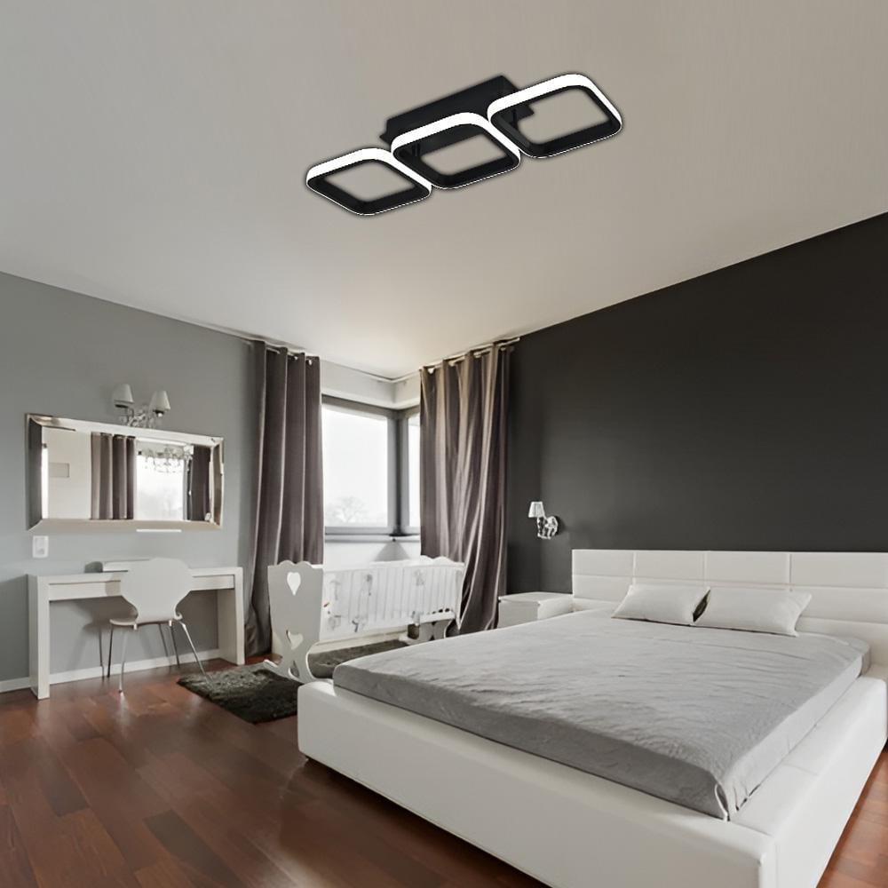 Люстра-смарт светодиодная ESLLSE Кьюбз 40 Вт 520x170x85 мм Черный (141-10497-01) - фото 7