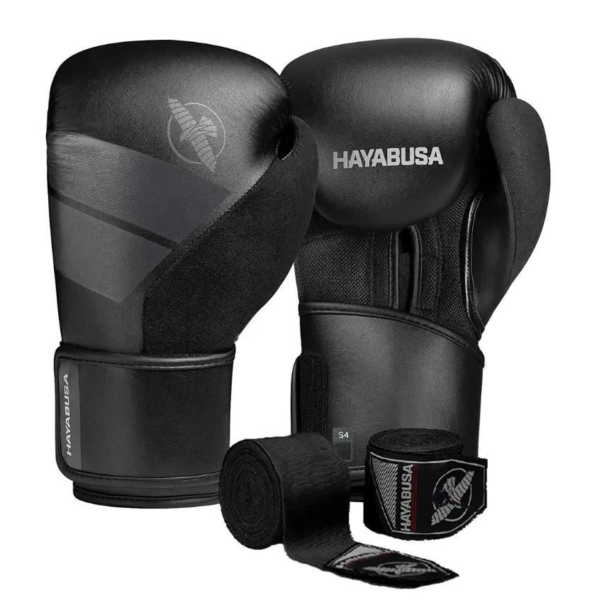 Боксерские перчатки Hayabusa 12 унций Черный (S4) Боксерские перчатки Hayabusa 12 унций Черный (S4)