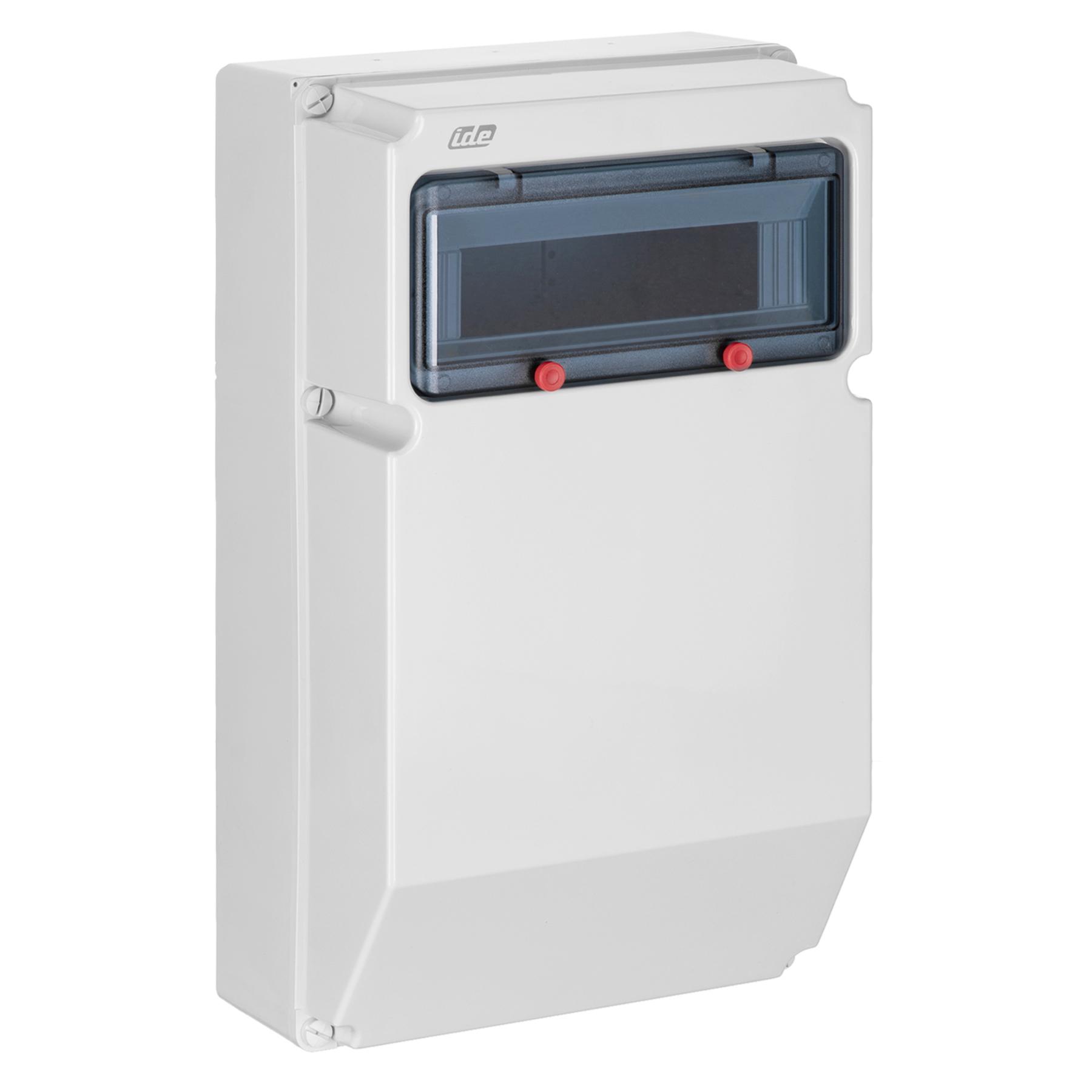 Щит для силових розеток IDE PRYMA 13 модулів 504x297x177мм IP67 з шинами N і PE (1712GM/RR)