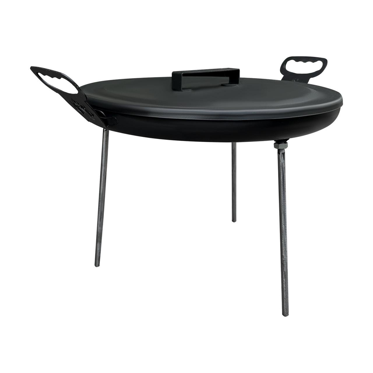 Сковорода-мангал с диска Фрея с крышкой туристическая 40 см (SDR-40K) - фото 4