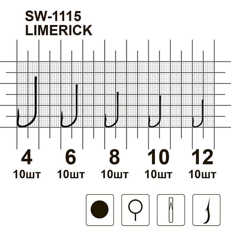 Гачки MiniMax Limerick SW-1115 №4 10 шт. - фото 3