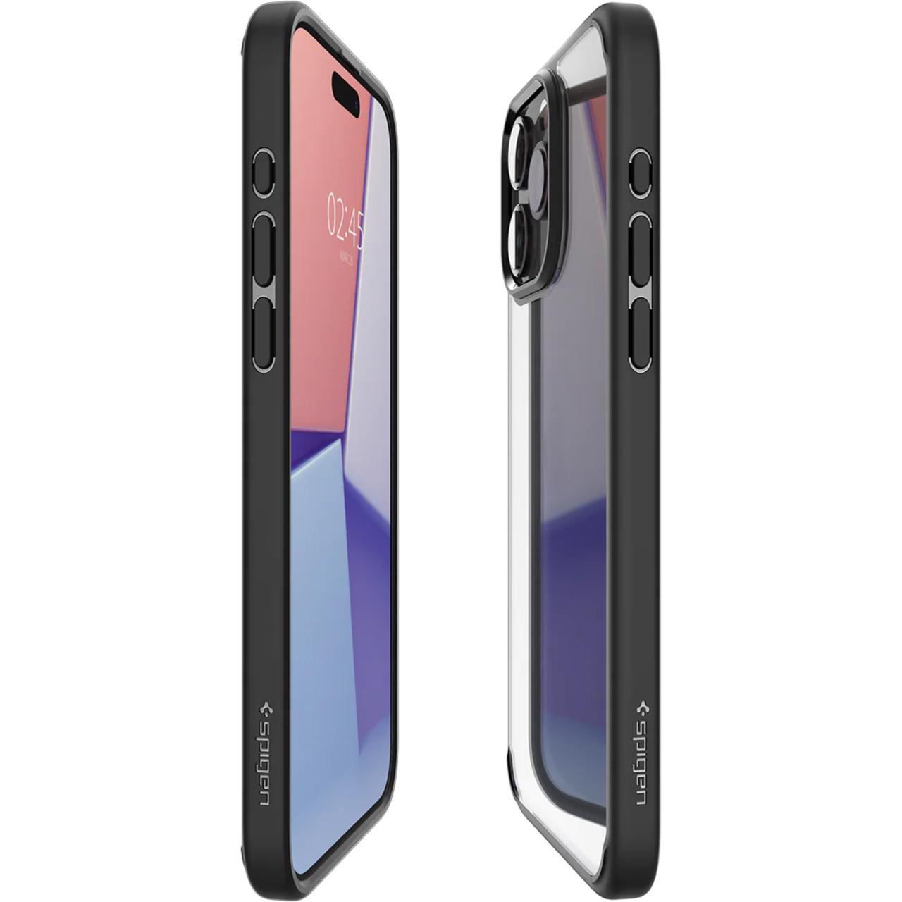 Чехол накладка Spigen Ultra Hybrid Case for iPhone 15 Pro Clear Black (ACS06713) - фото 8