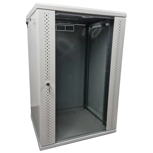 Шкаф коммутационный разборный со стеклом EServer 15U настенный 15U до 50 кг 600х600х773 мм Серый (17fb6b8e)