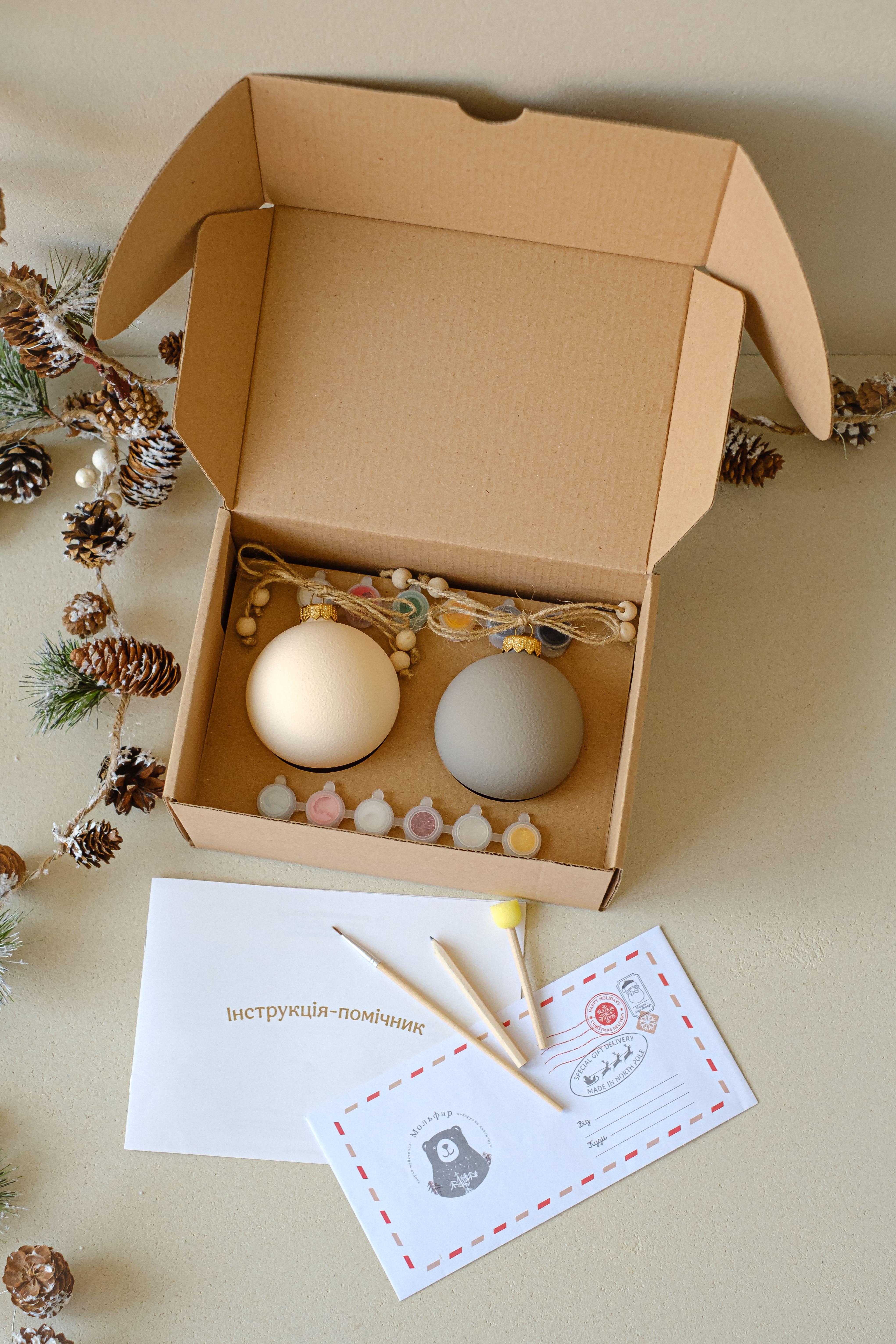 Набір для розмальовки ялинкових іграшок Christmas Colours mini (16795436)