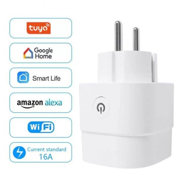 Розумна Wi-Fi розетка Tuya Smart (WH004) - фото 3