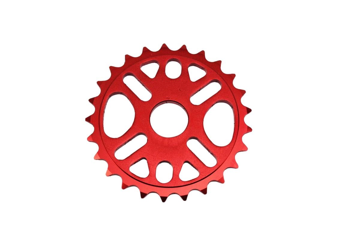 Передняя звезда Kenli KL-C206 BMX 25Т 1/2"x1/8" алюминиевая Красный