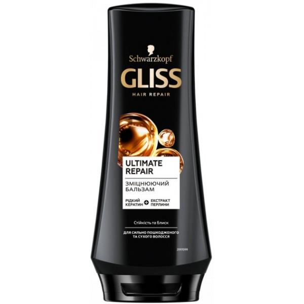 Укрепляющий бальзам Schwarzkopf GLISS Ultimate Repair для сильно поврежденных и сухих волос 200 мл - фото 1