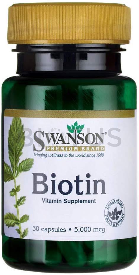 Биотин Swanson Biotin 5000 mcg 30 caps