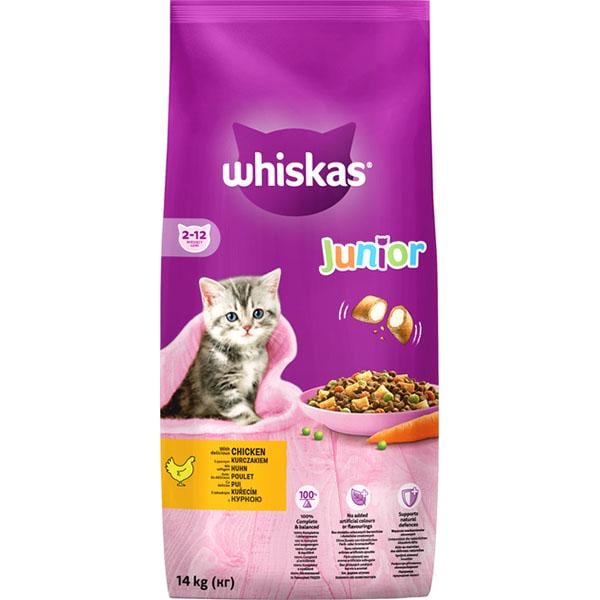 Корм для кошек сухой Whiskas для котят с курицей 14 кг (000026413)
