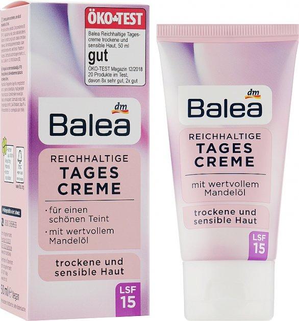 Крем для лица Balea Rich SPF15 дневной 50 мл (00-00000852)