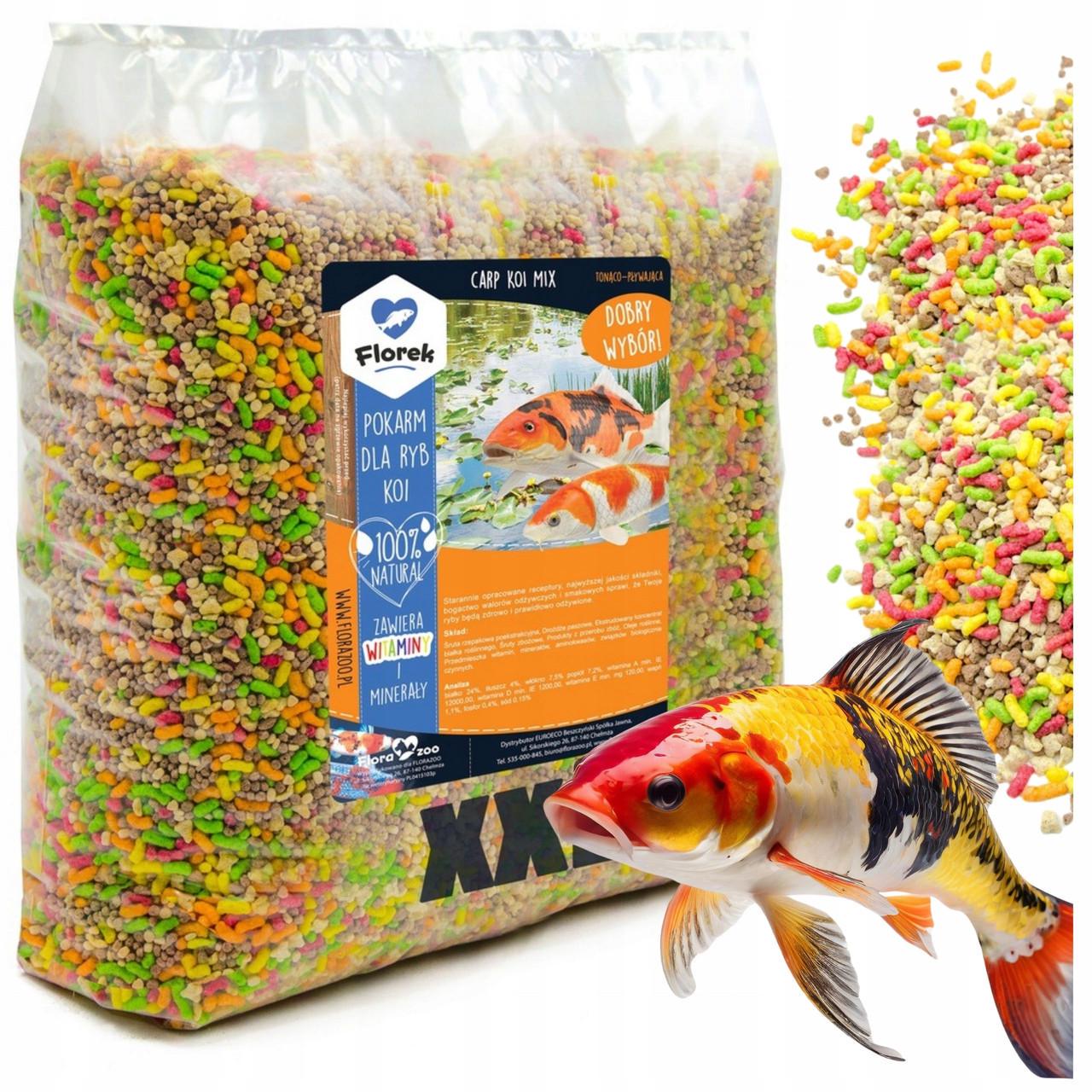 Підкормка для риб Food Food Feed Bait Granules For Koi Fish Carp Mix 40 л - фото 2