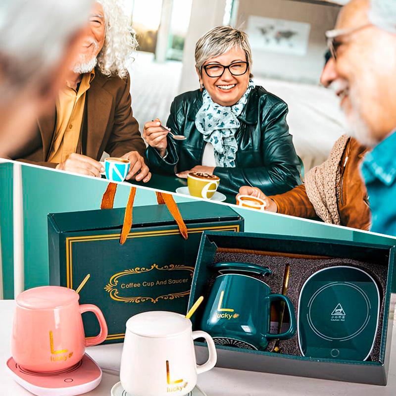 Набір 3в1 чашка/блюдце/портативна підставка для підігріву з постійною температурою - фото 4 Набір 3в1 чашка/блюдце/портативна підставка для підігріву з постійною температурою - фото 4