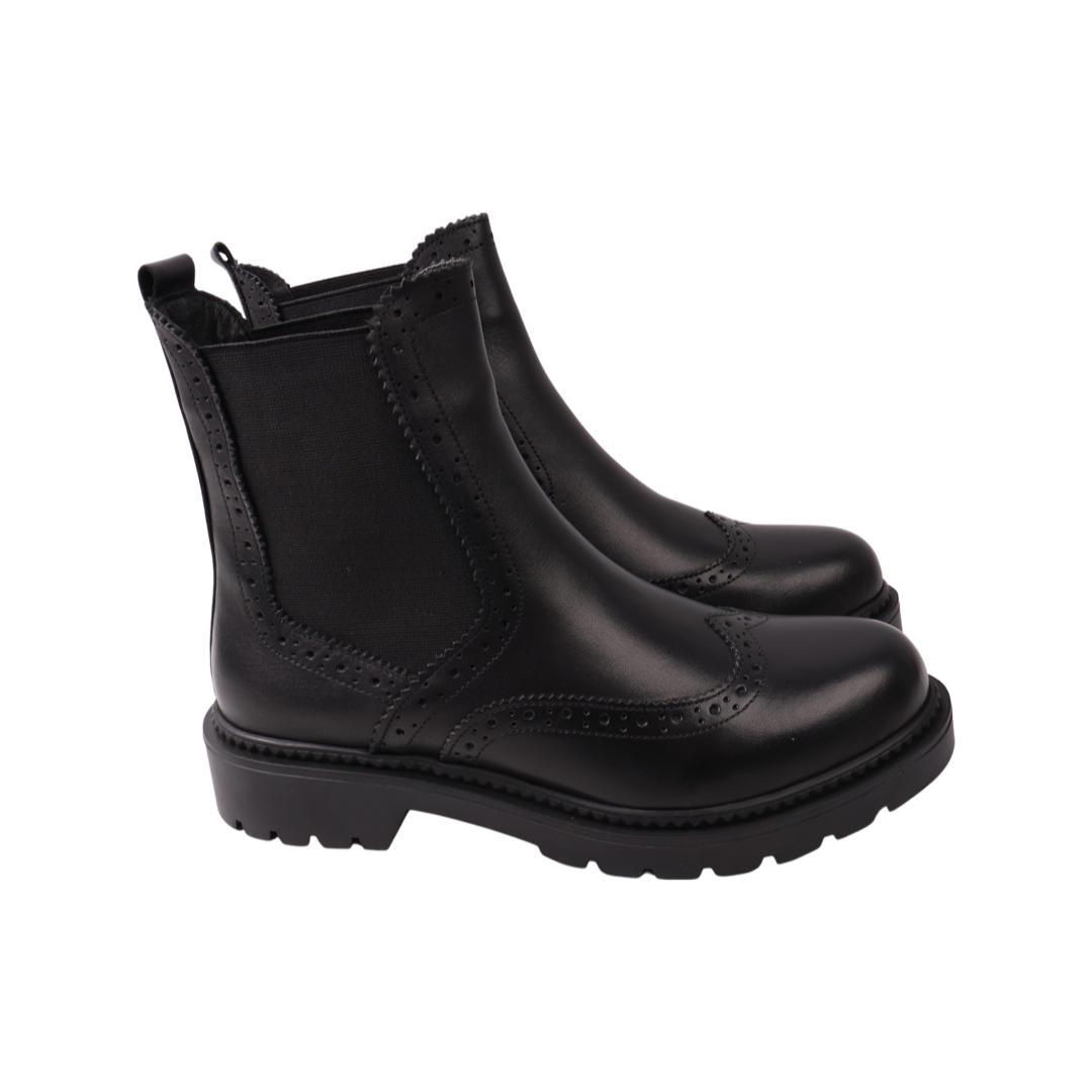 Ботинки женские Gossi из кожи р. 40 Черный (89-21DHC)