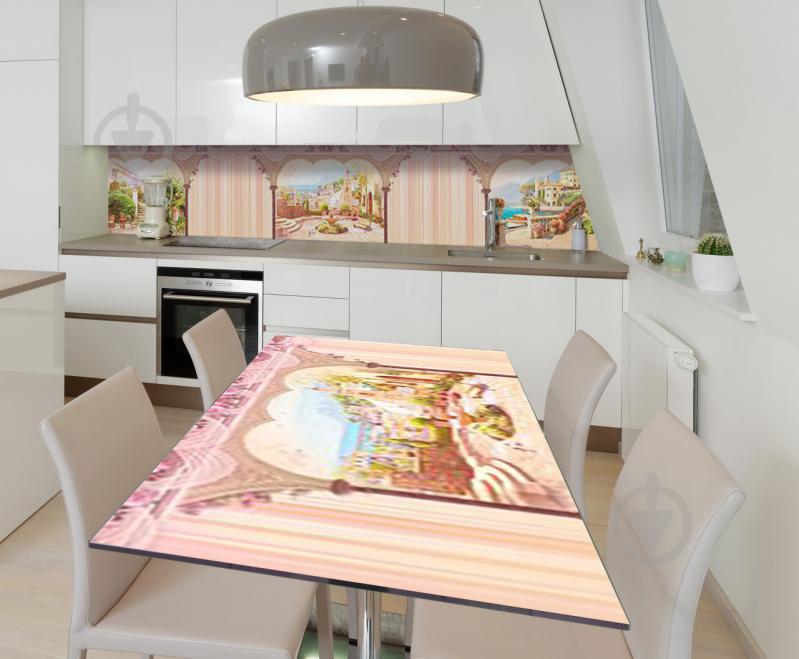 Наклейка 3Д виниловая на стол Zatarga «Неоклассика» 650х1200 мм для домов, квартир, столов, кофейн, кафе