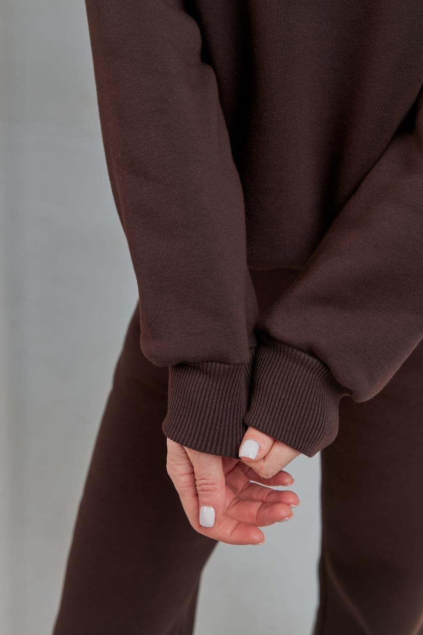 Світшот жіночий М167.4 XL Коричневий (634-1-63) - фото 3 Світшот жіночий М167.4 XL Коричневий (634-1-63) - фото 3