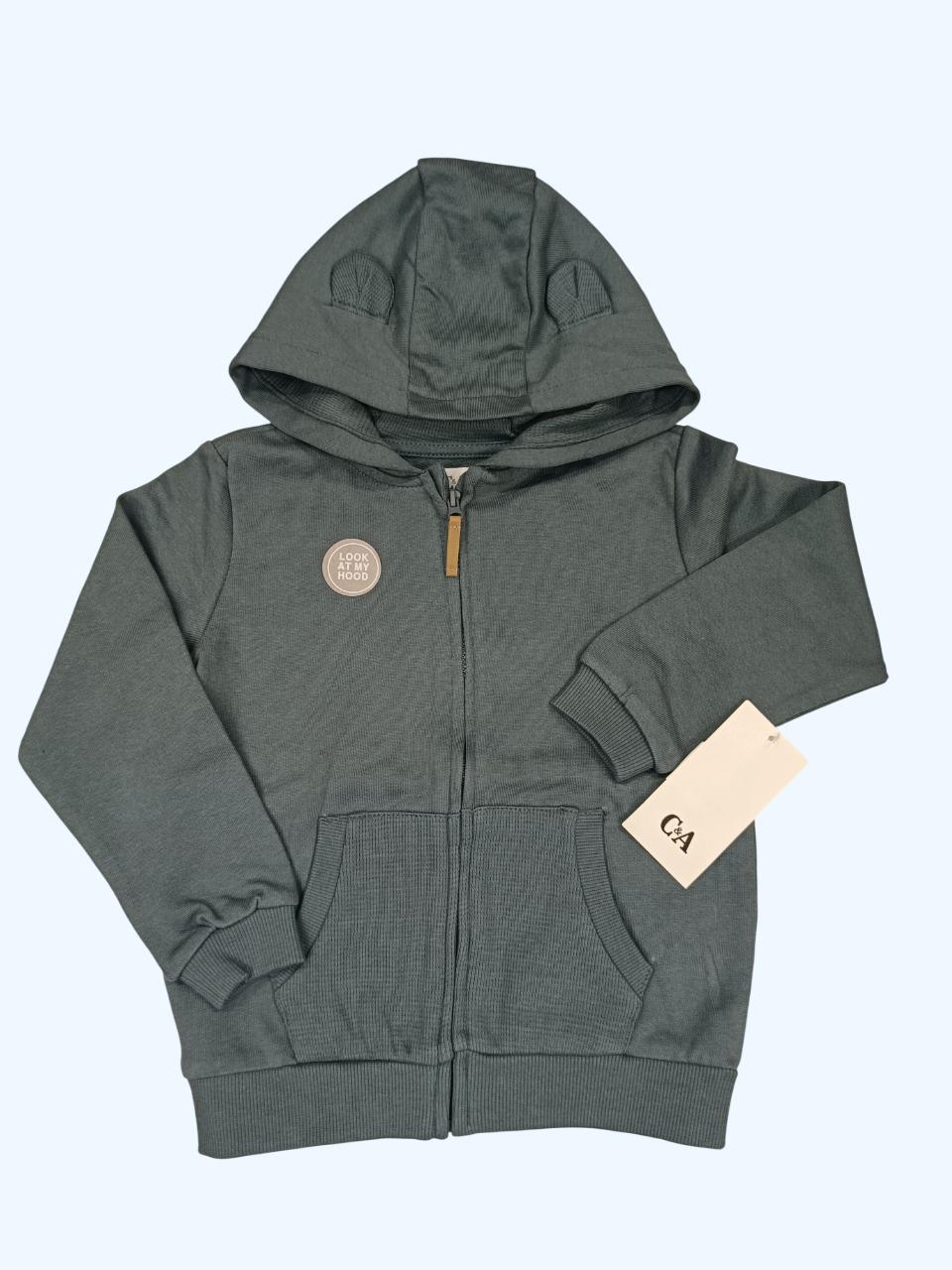 Толстовка дитяча для хлопчика C&A 104 Сірий (0109)