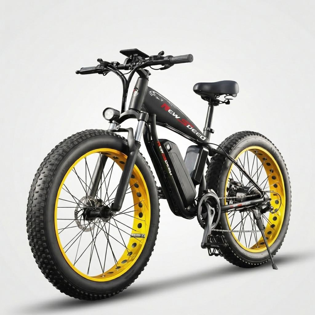 Электровелосипед фетбайк New Speed ​​1000W 48V 17 Ah 26x4" Черный (73474)