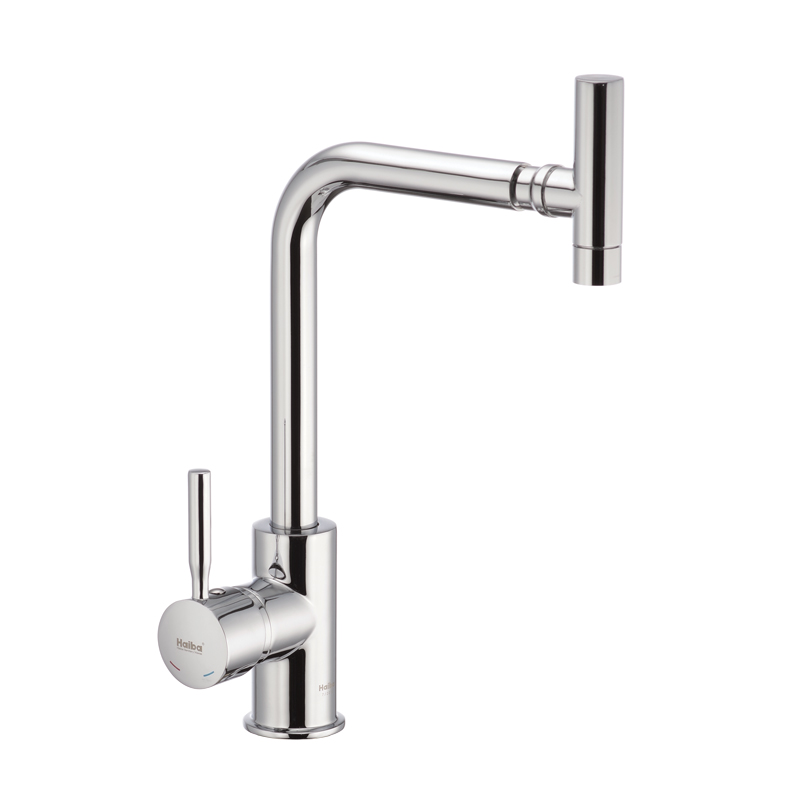 Смеситель для кухни Haiba HANS 025 с поворотным аэратором