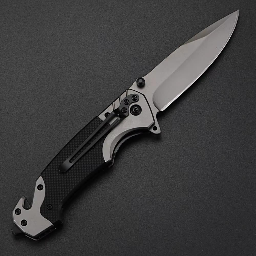 Туристичний ніж Browning складаний з кліпсою/склобоєм та стропорізом Black (Browni-18-2) - фото 5