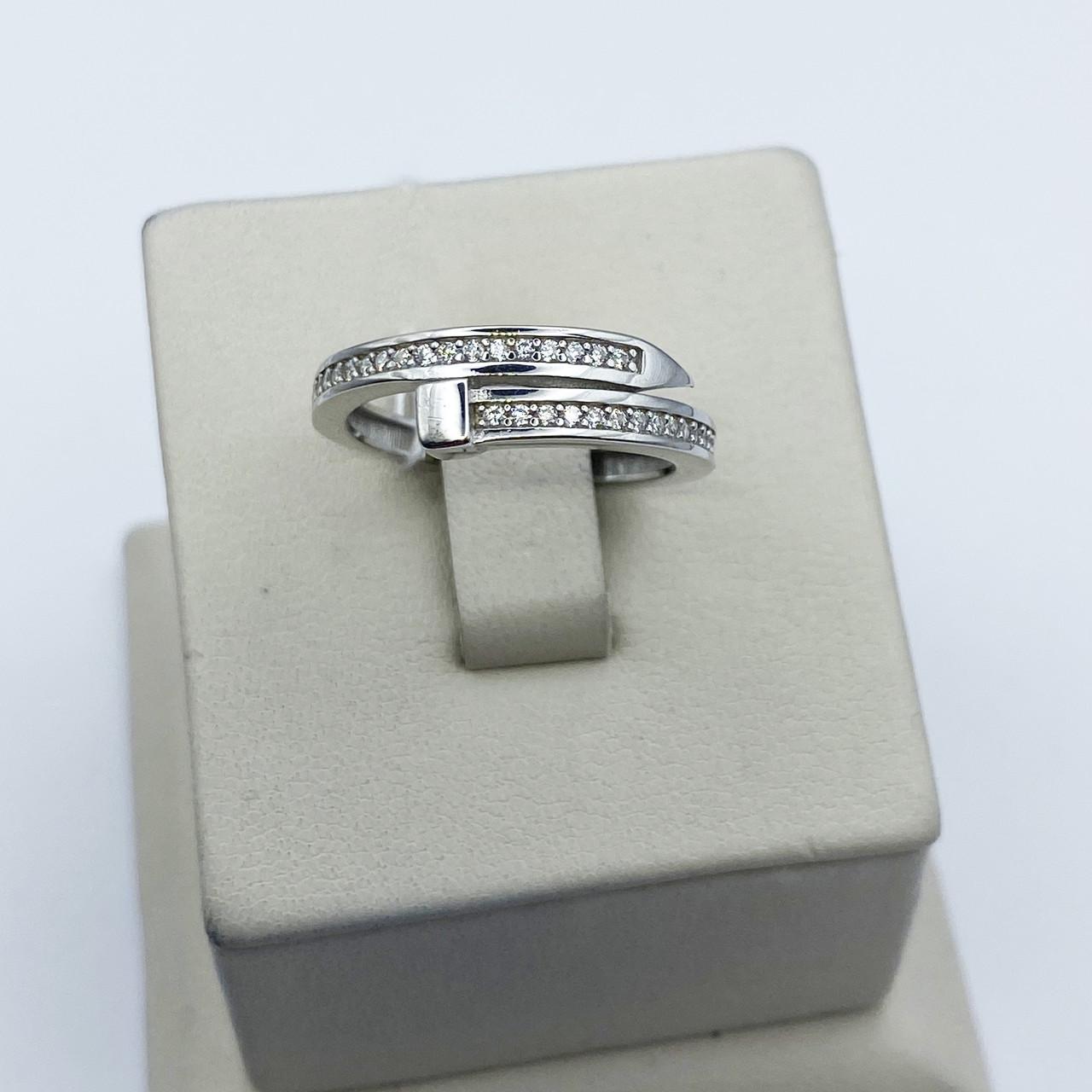 Кольцо серебряное Картье с кубическим цирконием р. 16,5 1,68 г (2034917078)