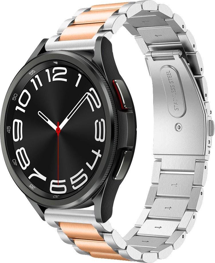 Ремешок металлический Shain Line для Galaxy Watch 6 Classic 43 мм Silver Rose (37651-68)