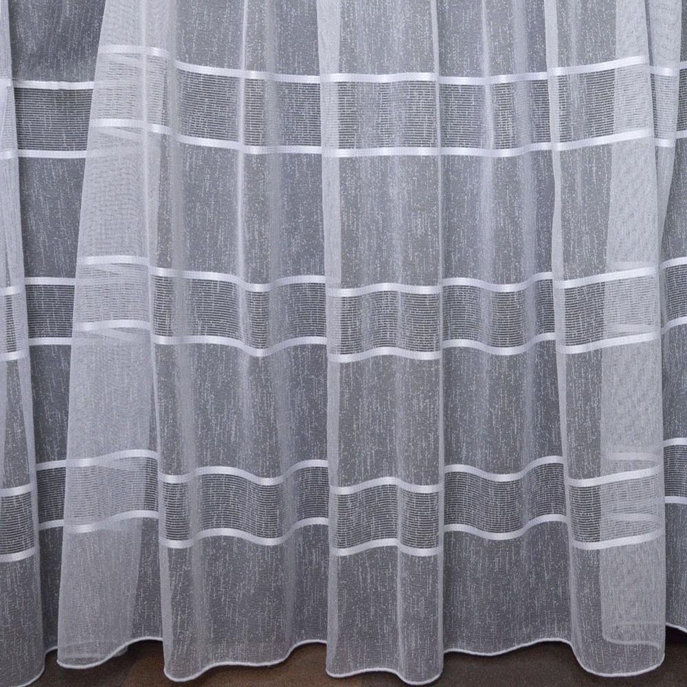 Тюль набивная рогожка Sol V-101 Белый (16976)