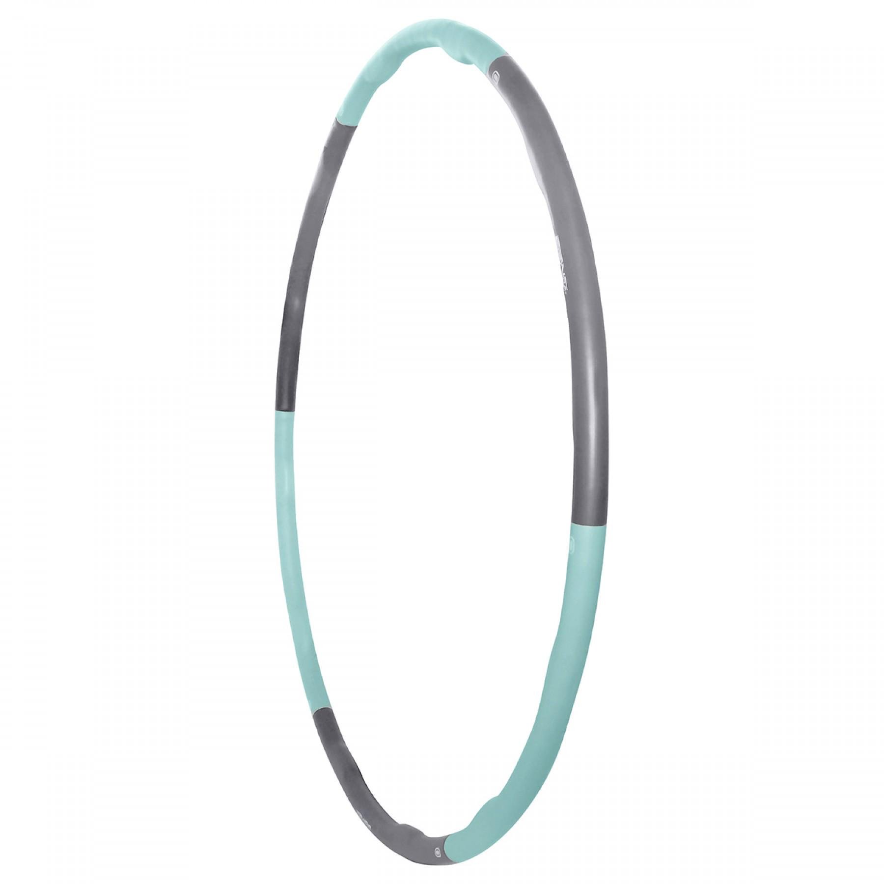 Обруч массажный Hula Hoop SportVida 100 см 1,2 кг Grey/Sky Blue (SV-HK0337) - фото 3