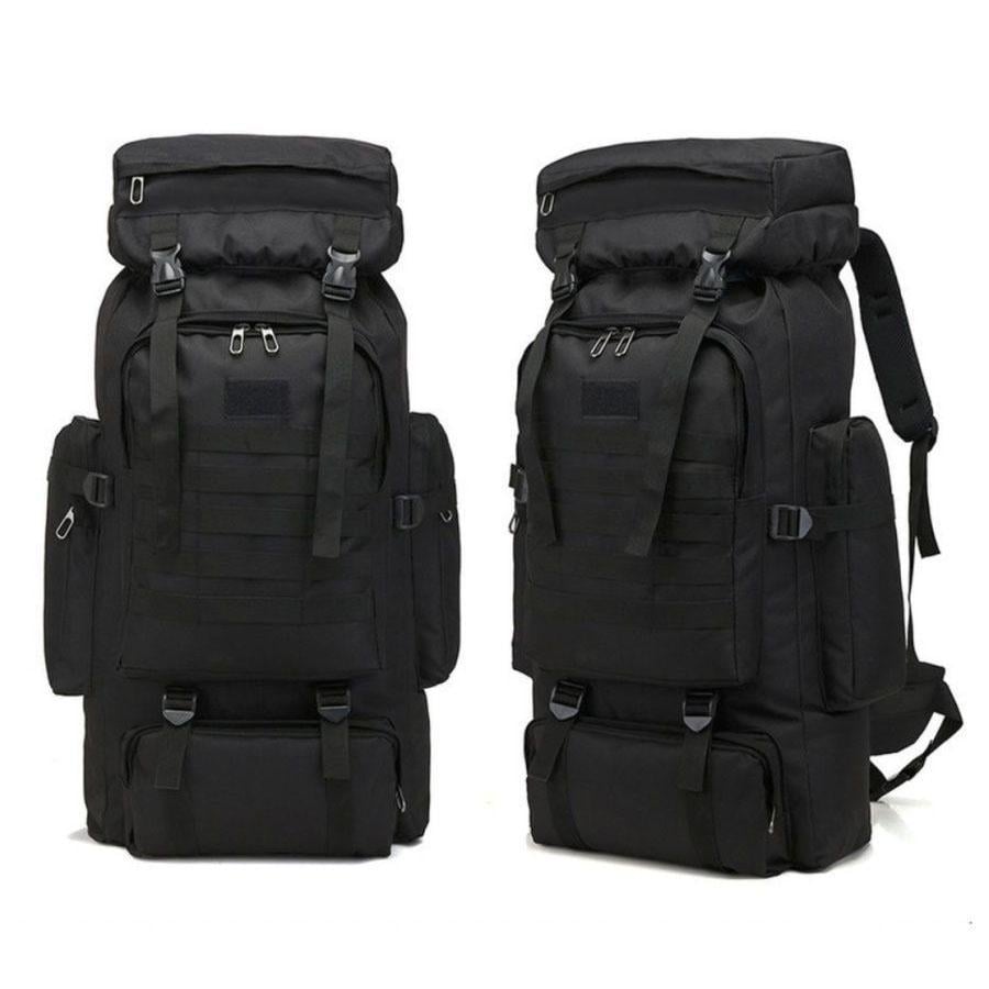 Рюкзак походный Light Tactic 1200D система Molle баул кордура 70 л 39x22x80 см Black (784779466) - фото 7