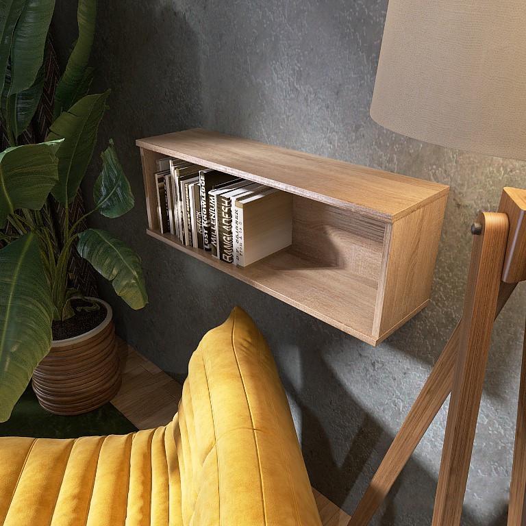 Полка навесная Эверест Лайт ПЛН-2 Дуб сонома (е-20441)