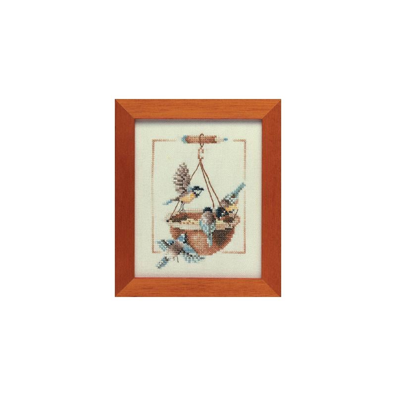Набір для вишивки хрестиком Lanarte L34540/PN-0007976 Feeding dish with birds (11446)