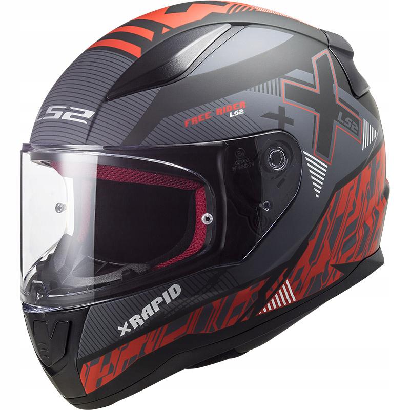 Мотошлем LS2 FF353 Rapid Xtreet XL Matt Black/Red (21487)