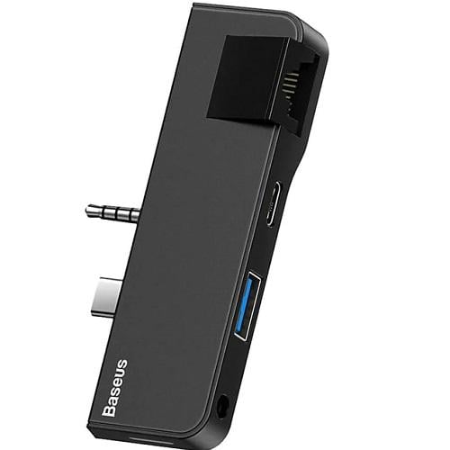 Док-станція BASEUS CAHUB-FT01 USB3.1 Type-C/3.5 mm HDMI Чорний - фото 1