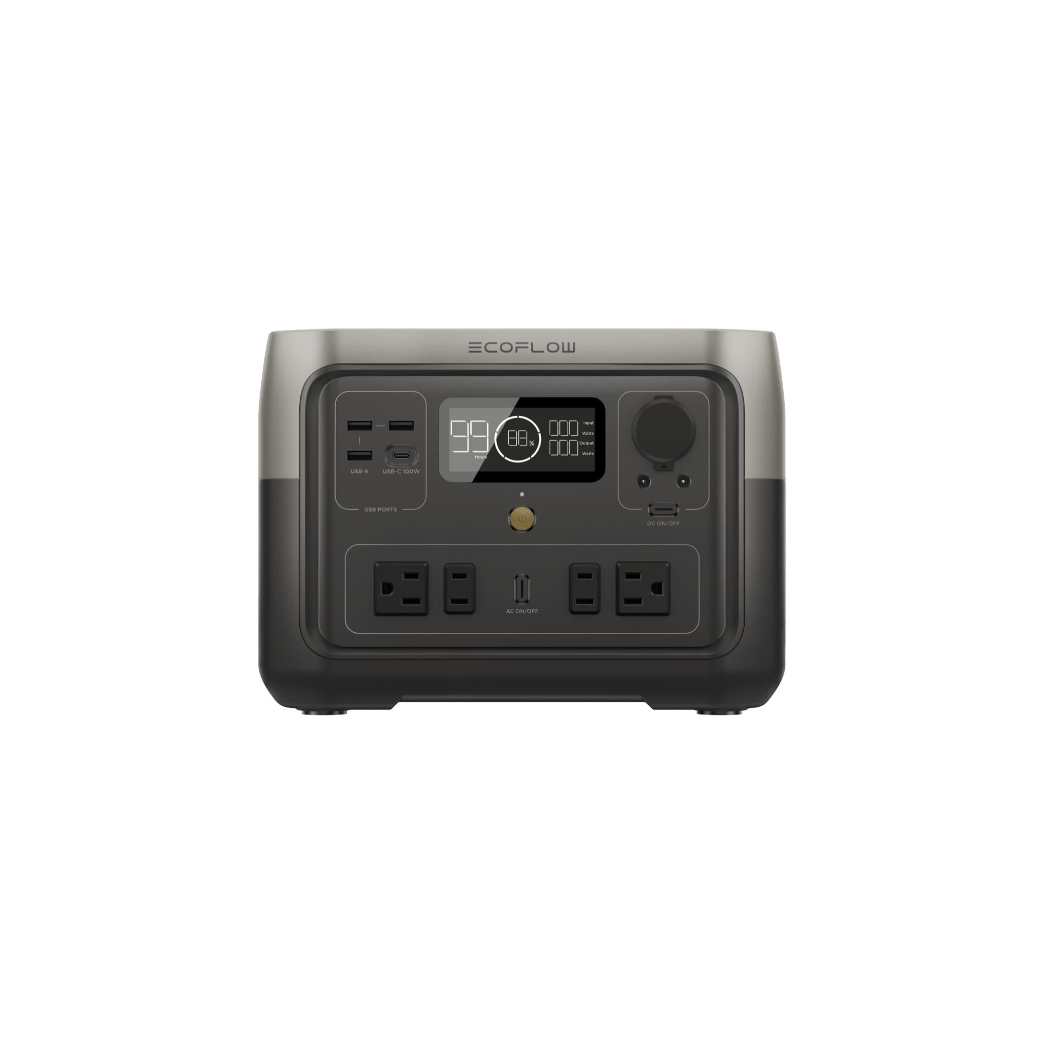 Портативная электростанция EcoFlow RIVER 2 Max (512 Вт/ч, 1000W)