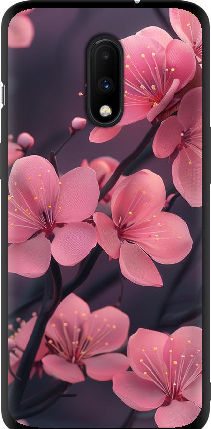 Чехол на OnePlus 7 Пурпурная сакура (6075b-1740-42517) Чехол на OnePlus 7 Пурпурная сакура (6075b-1740-42517)