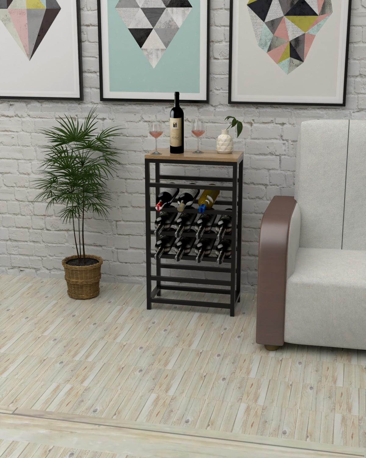 Подставка для вина EcoLoft Амароне DSP-1452-1 в стиле лофт (34137642)